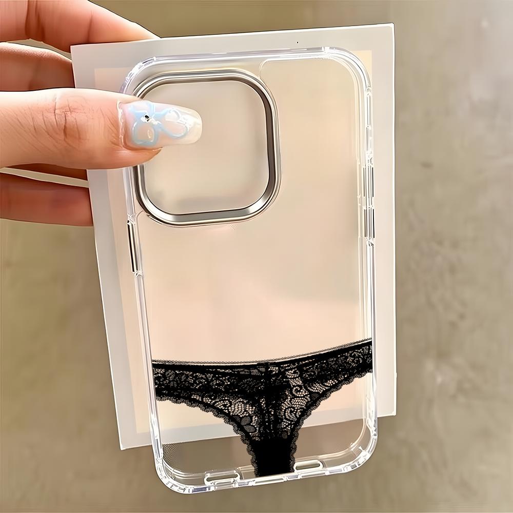 Phone Cases Funny - Coque de téléphone transparente avec anneau