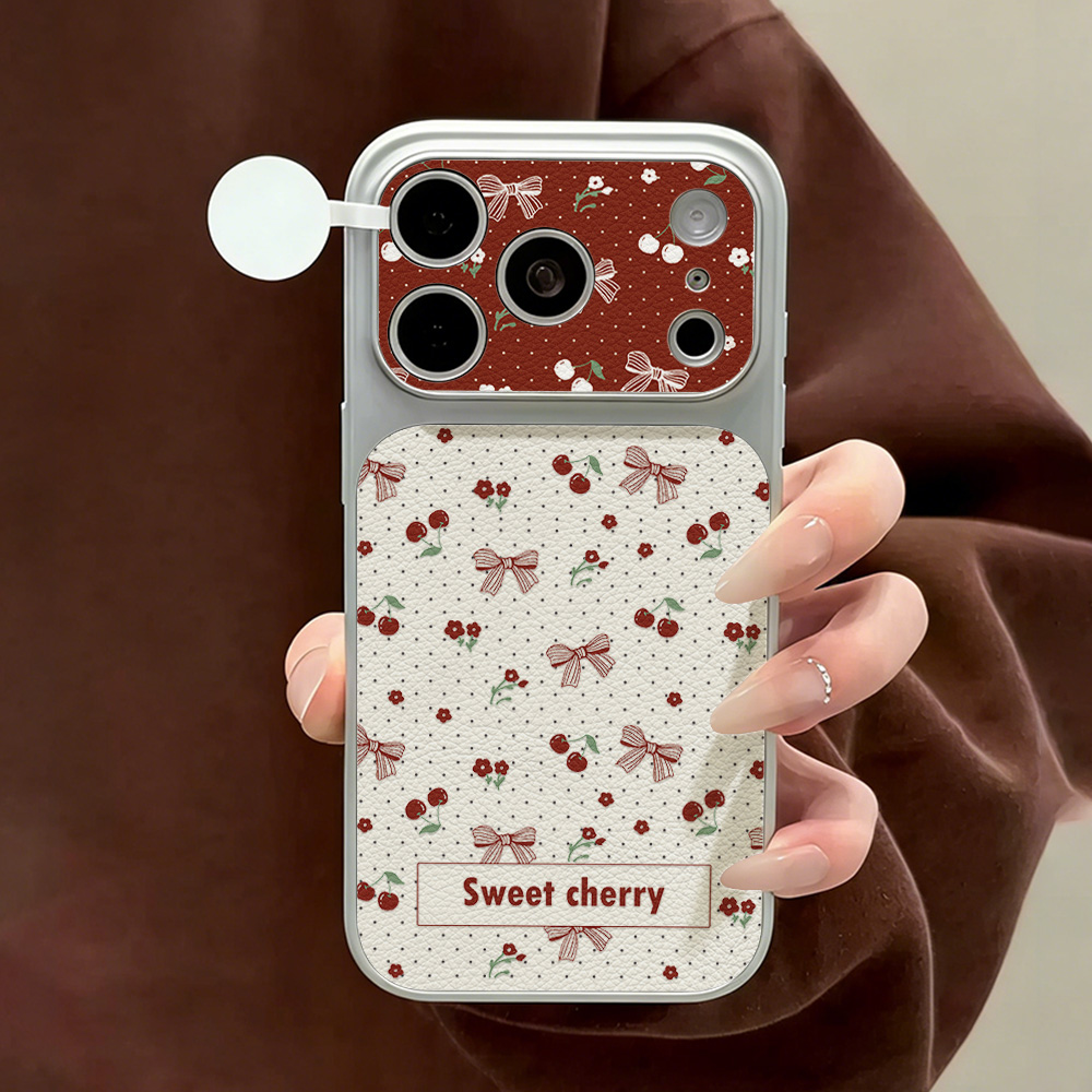 Phone Cases With Camera Cover - Étui de téléphone en cuir avec