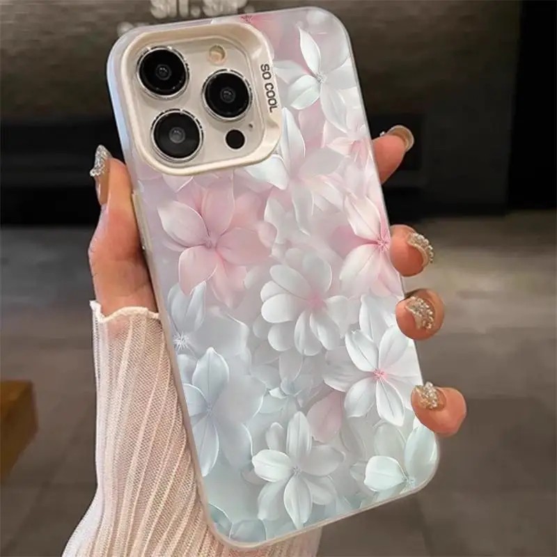 Phone Cases Popular - Coque Fleur Rose Antichoc avec Protection