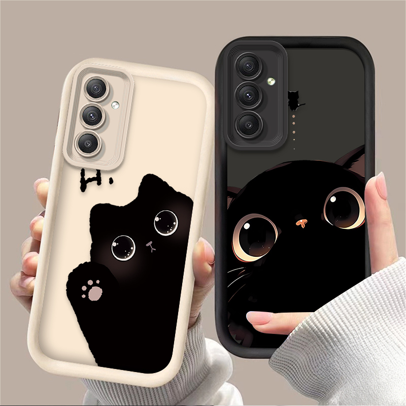 Phone Cases A14 Samsung - Jolie coque de téléphone chat aux