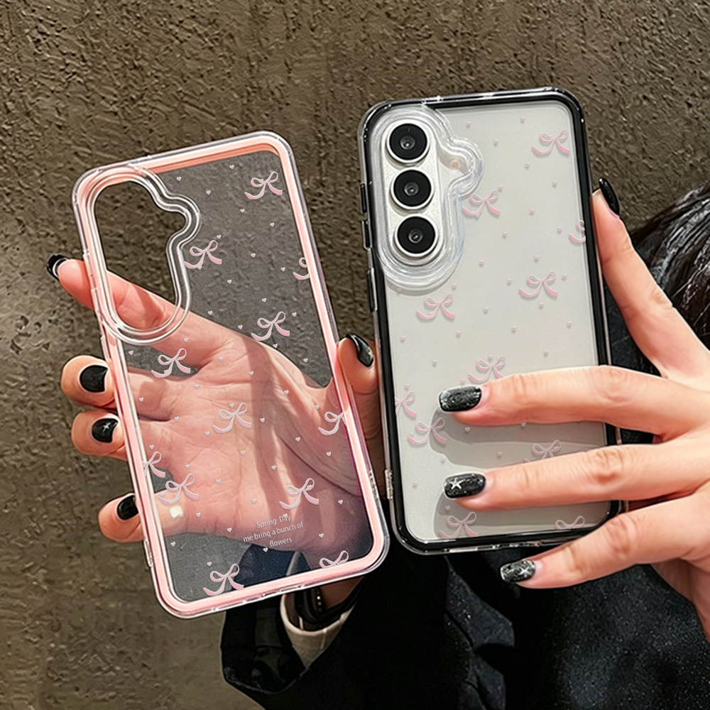 Phone Cases With Camera Cover - Coque de téléphone souple rose mignonne