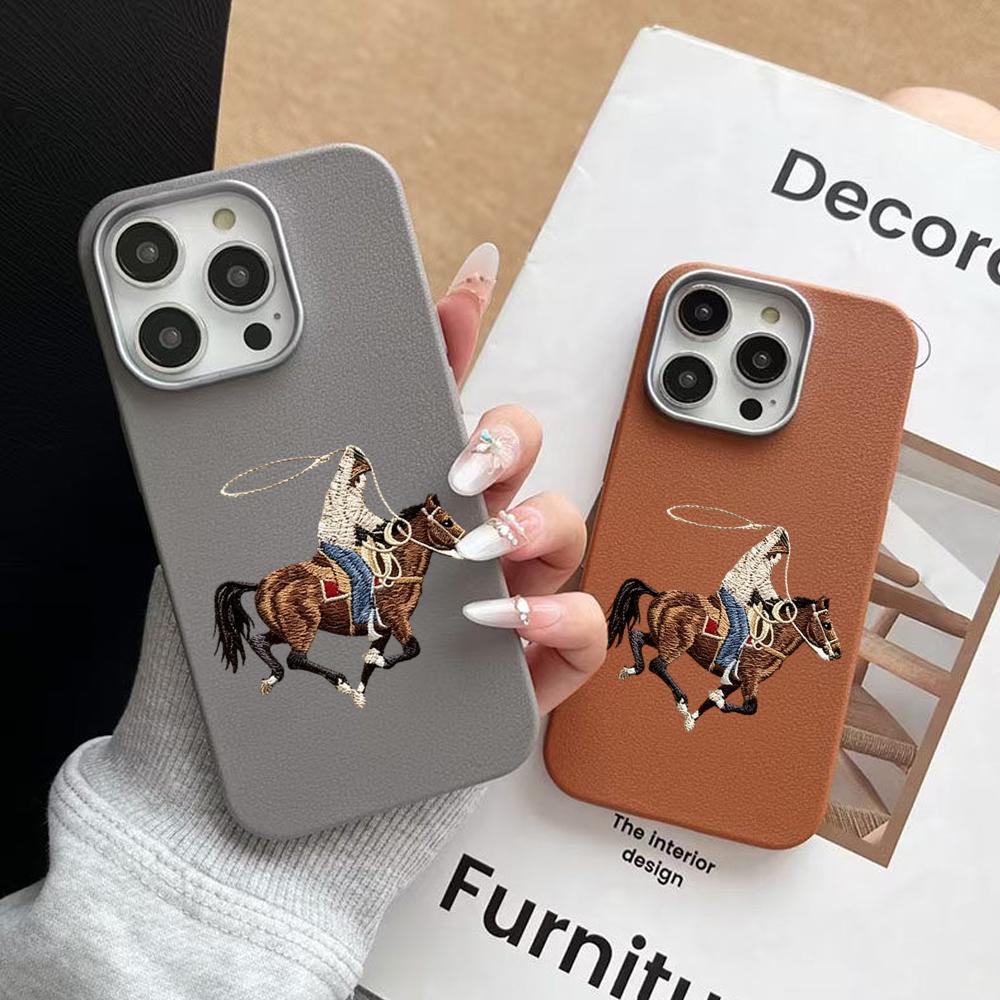Phone Cases Horse - Coque de téléphone souple en lychee