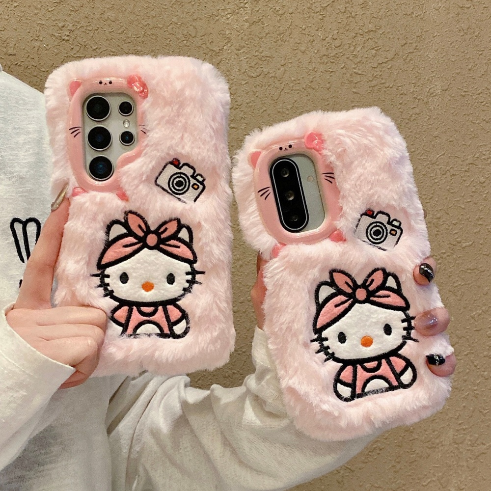 Phone Cases With Camera Cover - Coque de téléphone en peluche avec