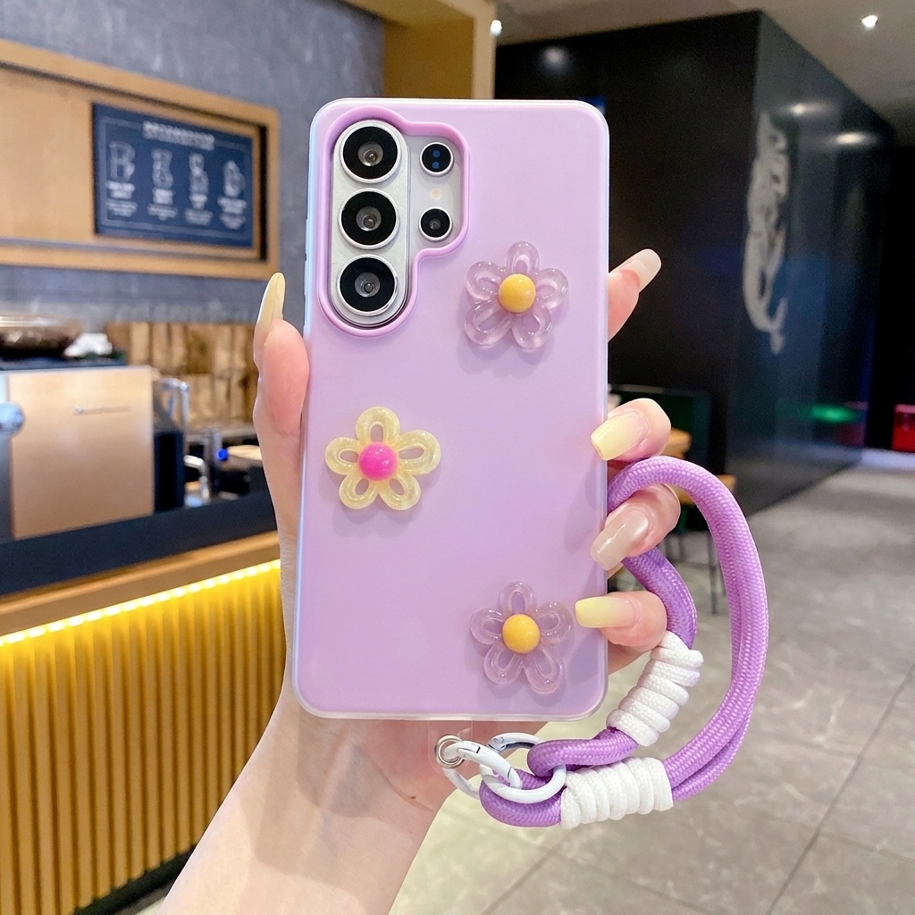 Phone Cases Diy - Étui de téléphone 2-en-1 violet avec