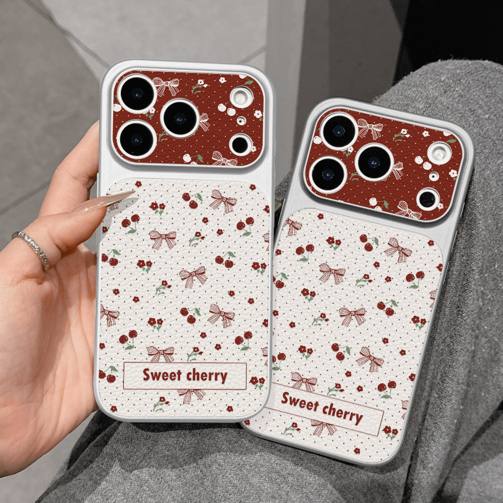 Étui de téléphone en cuir avec - Phone Cases With Camera Cover avis et prix