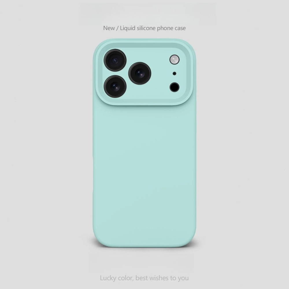 Coque en silicone liquide 1:1  - Phone Cases With Camera Cover avis et prix