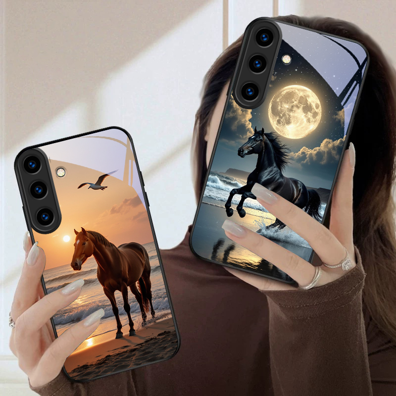 Étui de téléphone en verre noi - Phone Cases Horse avis et prix