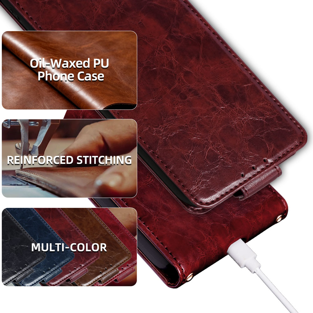 Étui en cuir anti-rayures avec - Card Holder Slim Case avis et prix
