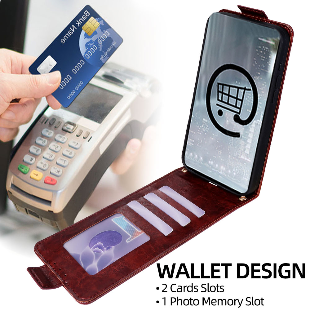 Étui en cuir anti-rayures avec - Card Holder Slim Case avis et prix